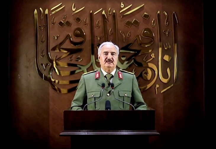 El Ejército Nacional Libio, encabezado por Haftar, estima que controla más del 97.2 % del territorio del país.