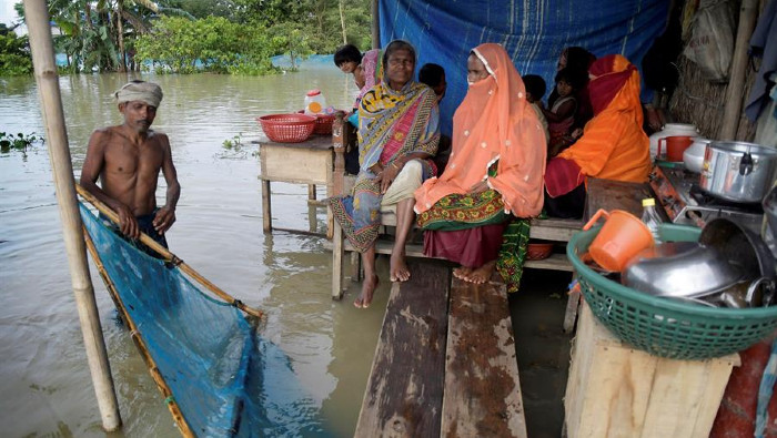 Más de 3.000 asentamientos poblacionales han sido afectados solo en el estado indio de Assam.