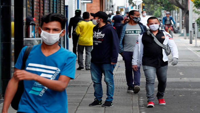 La capital colombiana registró este lunes 2.326 nuevos contagios de coronavirus.