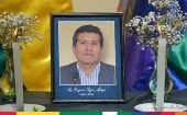 El Senado boliviano instaló una capilla ardiente en honor del fallecido dirigente.