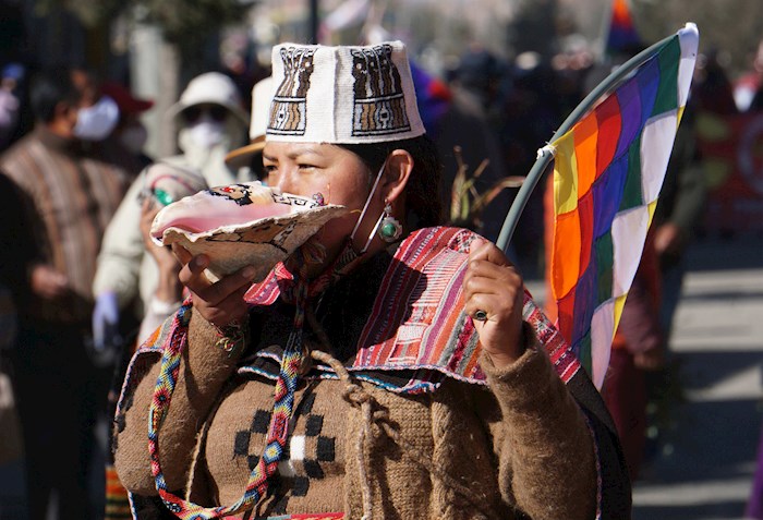 La Constitución boliviana reconoce al menos 36 pueblos o naciones indígenas, muchas de ellas con poblaciones reducidas.