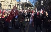 Las protestas recibieron el apoyo de la Asociación de Funcionarios de la Universidad del Trabajo y el Plenario Intersindical de Trabajadores - Convención Nacional de Trabajadores.
