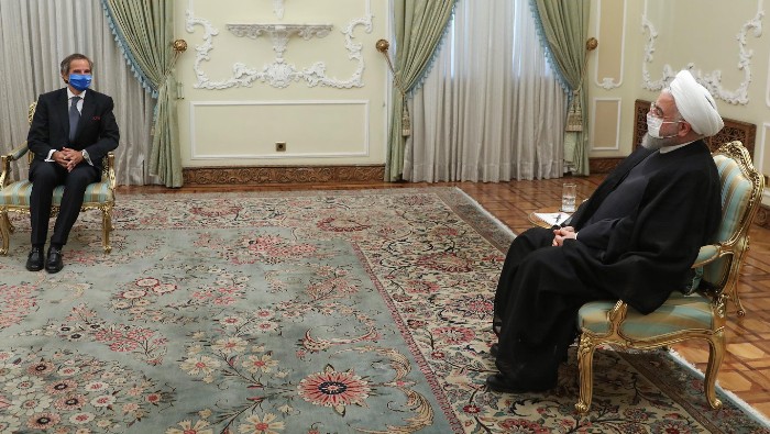 Grossi también se reunió con el presidente iraní.