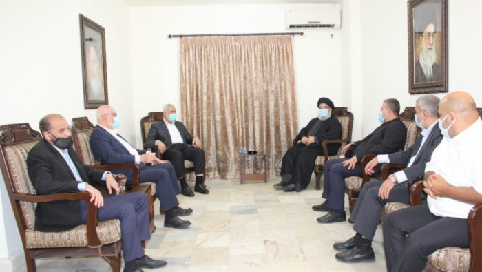 La reunión se produjo durante una reciente visita a Beirut del funcionario de Hamas, Ismail Haniyeh.