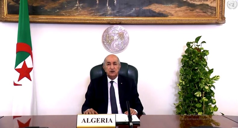 El presidente argelino se estrenó en la Asamblea General de la ONU con un llamado a la solidaridad con la causa palestina.