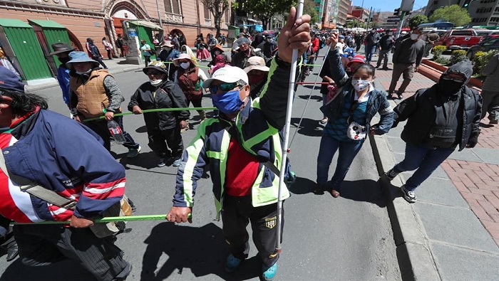 La inestabilidad económica y política activó también las protestas sociales en Bolivia.