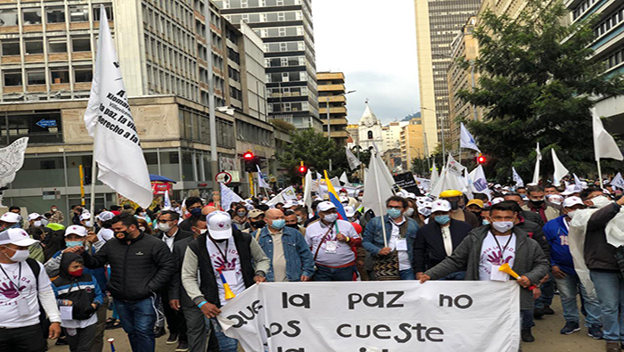Los desmovilizados de las FARC-EP esperan reunirse con el presidente colombiano, Iván Duque, para exigir el cumplimiento de los Acuerdos de Paz de 2016.