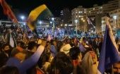 Los bolivianos festejaron la noche del sábado el regreso al Gobierno del Movimiento al Socialismo (MAS).