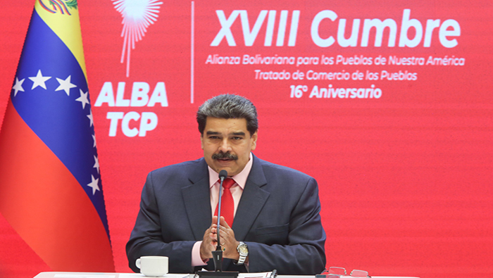 El presidente Maduro recordó algunos proyectos impulsados desde el organismo de integración como el canal multiestatal teleSUR, Petrocaribe y la Misión Milagro.