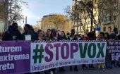 Los manifestantes denunciarán que el partido español de ultraderecha "VOX no es una fuerza democrática".