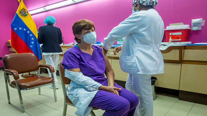 Venezuela avanza en la vacunación contra el coronavirus.