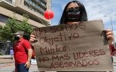 Sectores sociales colombianos se han movilizado para demandar al Gobierno nacional acciones eficaces contra la violencia política en ese país.