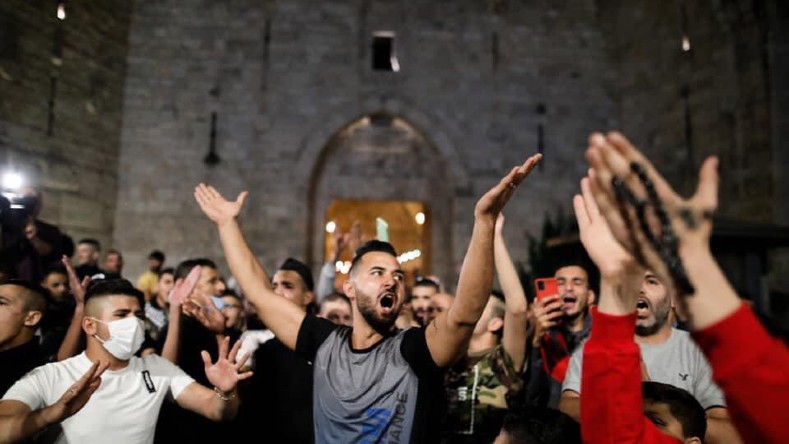 Jerusalén Este vive manifestaciones propalestinas desde hace varias semanas en reclamo del derecho de hacer campaña electoral.