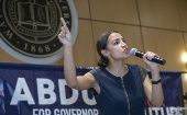 La legisladora de origen latino Alexandria Ocasio-Cortez ha exigido repetidamente una postura responsable de su país con Palestina.
