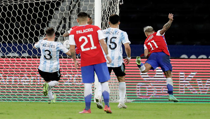 El estadio Olímpico Nilton Santos fue el escenario para las acciones del partido entre Argentina y Chile por Copa América.