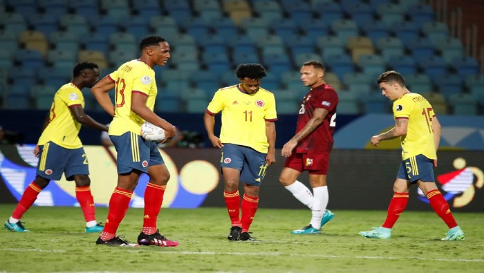 Colombia se enfrentará a Perú tras el empate a cero que obtuvo con Venezuela.