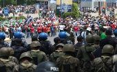 Hondureños salieron a las calles en defensa del entonces presidente Manuel Zelaya.