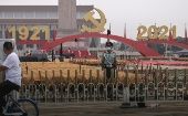 La Plaza de Tiananmen en Beijing, lugar donde se proclamó la República Popular, en 1949, será la sede principal de las celebraciones por el centenario del PCCh.