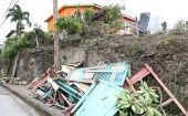 Elsa, que ya afecta a regiones de Puerto Rico, dejó daños materiales a su paso por países de las Antillas Menores, como Barbados.