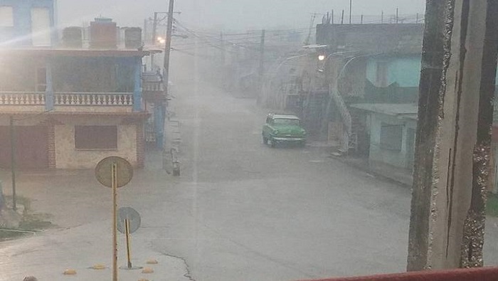 Se registraron fuertes lluvias en la provincia de Sancti Spíritus y en áreas montañosas del centro de Cuba.