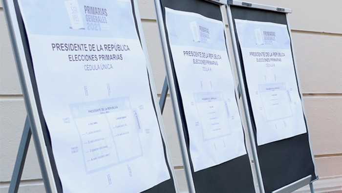 En las primarias chilenas, de seis precandidatos, emergerán los dos contendientes definitivos a suceder al actual presidente Sebastián Piñera.