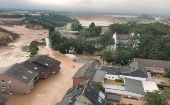 La región de Erftstadt-Blessemlas, en Alemania, ha sido una de las afectadas por las fuertes lluvias e inundaciones.