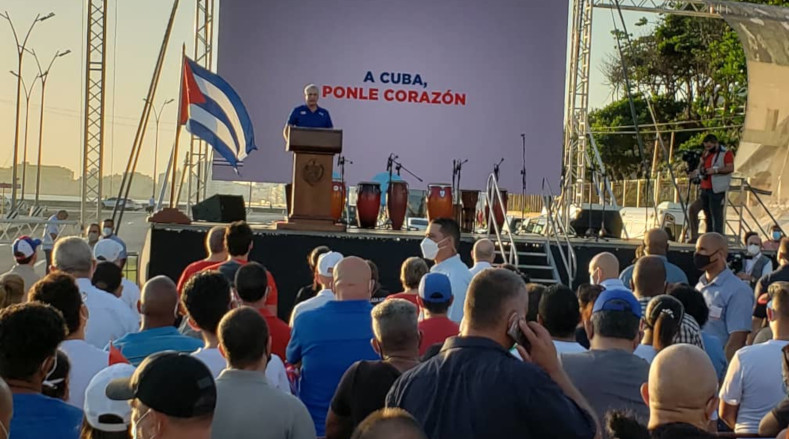 Díaz-Canel rechazó los ciberataques a portales de noticias como el de la Presidencia, Granma, Cubadebate, incluso a la web oficial de la cancillería.