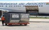 La aerolínea estatal Boliviana de Aviación programó seis vuelos durante agosto para trasladar vacunas desde China.