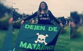 Se debe “trabajar en una ley que proteja de manera integral a los activistas medioambientales", dijo Marcela Nieto.