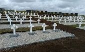 El cementerio Darwin está ubicado en la isla Soledad, en las Malvinas