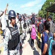 Represión a migrantes en México