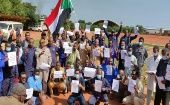 Trabajadores de diversos sectores se unen a la movilización para que en Sudán sea restaurado el orden constitucional.