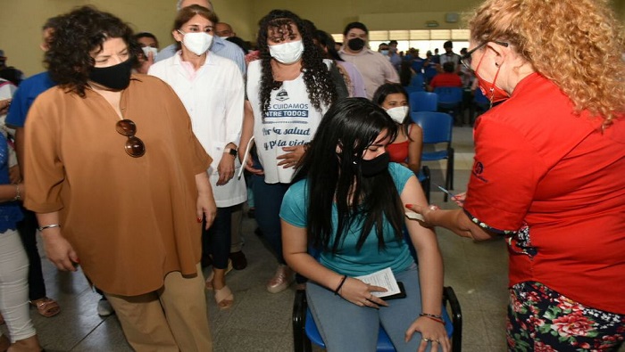 La ministra de Salud visitó la provincia de Formosa y destacó los avances en materia de prevención de la pandemia en el territorio.