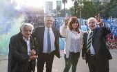 Fernández hizo un llamado a luchar por la unidad Latinoamericana en el acto por el Día de la Democracia en Argentina.