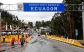 Los pasos fronterizos terrestres comunes en Huaquillas, y en Macará (Loja), permanecían cerrados desde 2020.