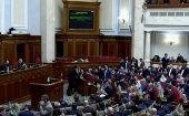 La Rada Suprema de Ucrania incluyó el debate de la adopción del estado de emergencia en sus deliberaciones de este miércoles.