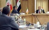 Los encargados de Seguridad Nacional de Irán y Siria, Ali Shamjani y Ali Mamluk, respectivamente, analizaron el rol destructivo de EE.UU.