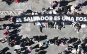 Las representantes de la organización Colectiva Amorales condenaron el asesinato de decenas de mujeres durante 2021 por la violencia que enfrentan en El Salvador.