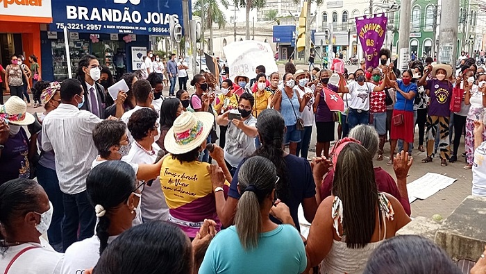 Este martes hubo en varias ciudades de Brasil actos masivos para rechazar la cultura machista, la mentalidad patriarcal y los feminicidios.