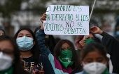 Organizaciones sociales y feministas celebraron la decisión  del presidente Guillermo Lasso en relación al aborto legal.