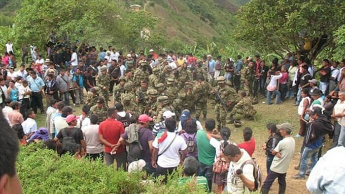Civiles en la zona han denunciado la represión por parte de efectivos militares.