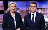 Macron y Le Pen disputarían la presidencia en segunda vuelta a finales de abril.