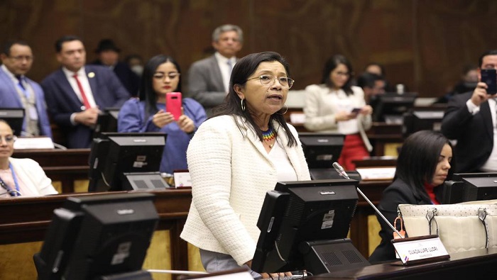 Las bancadas opositoras llevan más de dos meses en una pugna contra la legisladora Guadalupe Llori, sin lograr que se normalicen las sesiones