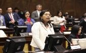 Las bancadas opositoras llevan más de dos meses en una pugna contra la legisladora Guadalupe Llori, sin lograr que se normalicen las sesiones