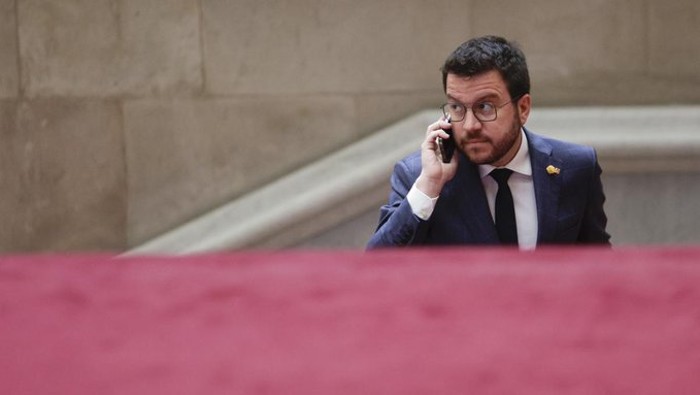 El actual presidente de la Generalitat catalana, Pére Aragonés, fue uno de los líderes espiados de acuerdo a lo trascendido hace una semana.