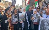 Cientos de palestinos despiden a la periodista Shireen Abu Akleh asesinada el pasado 11 de mayo.