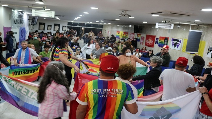 Cientos de personas asistieron a las sesiones del Consejo Popular Nacional Lgbtiq+, que concluye este martes con el acto cultural 17M: Bolsonaro Nunca Más.