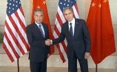 Antony Blinken y Wang Yi quedaron cautelosamente esperanzados de poder aliviar las tensiones entre ambas naciones.