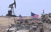 Militares estadounidenses ocupan campos de petróleo y gas en las provincias de Deir ez-Zor y Al-Hasaka, al este de Siria, desde donde roban estos recursos.