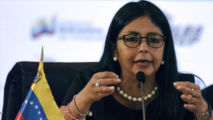 Delcy Rodríguez dejó claro que la narrativa sobre el mandato ficticio del exdiputado opositor Juan Guaidó al frente de Venezuela obedeció a una operación para justificar el robo de esos activos.